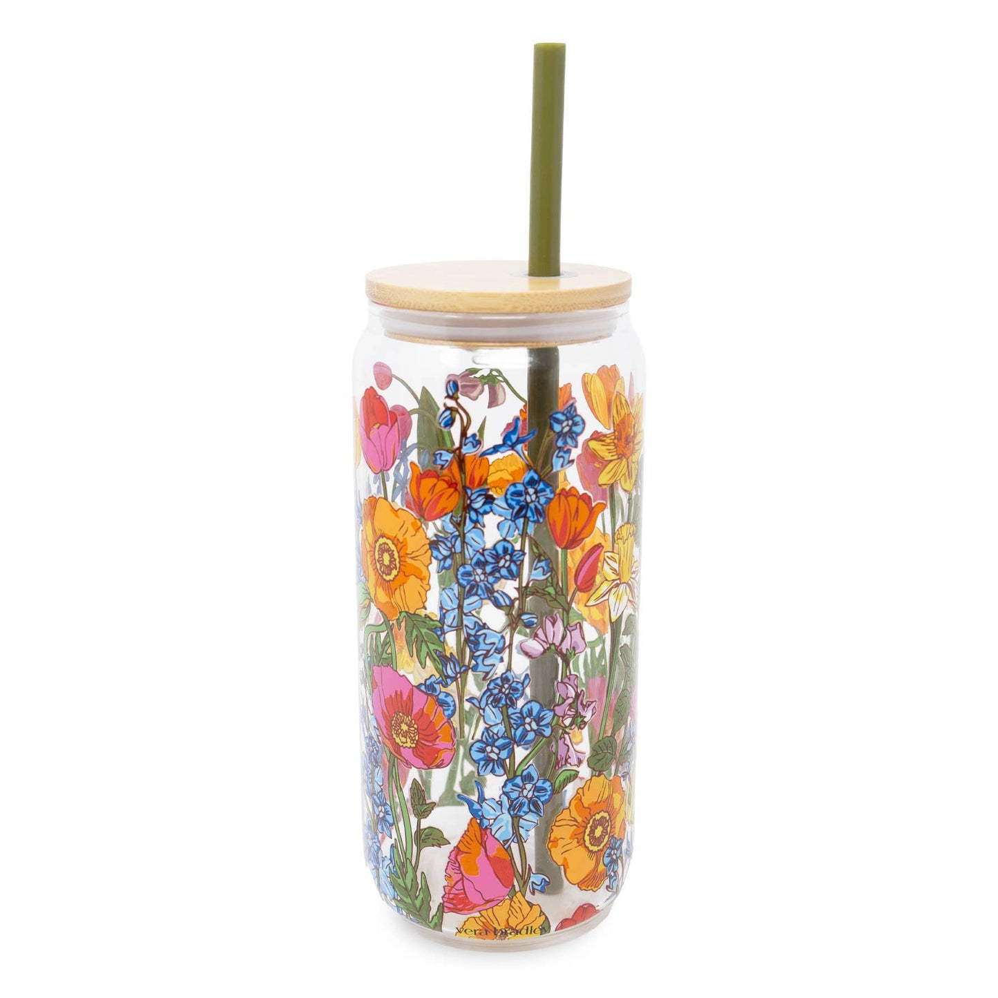 Glass Coffee Mug, Meadow Bouquet