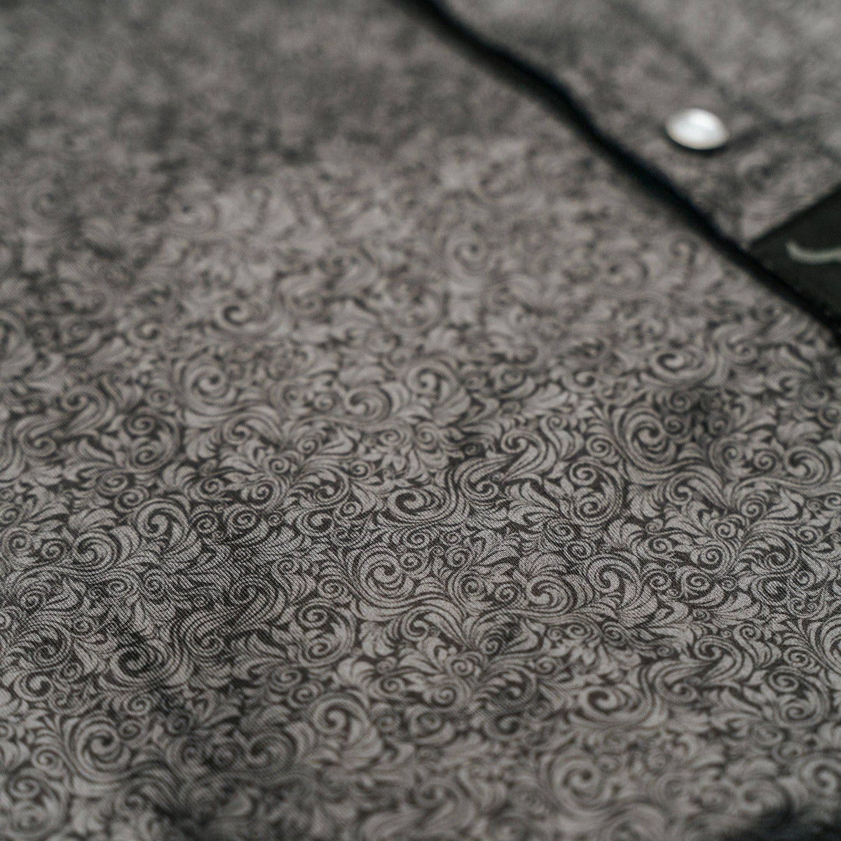 Vexil Brand – Western Pearl Snap Polo - Floral | Black