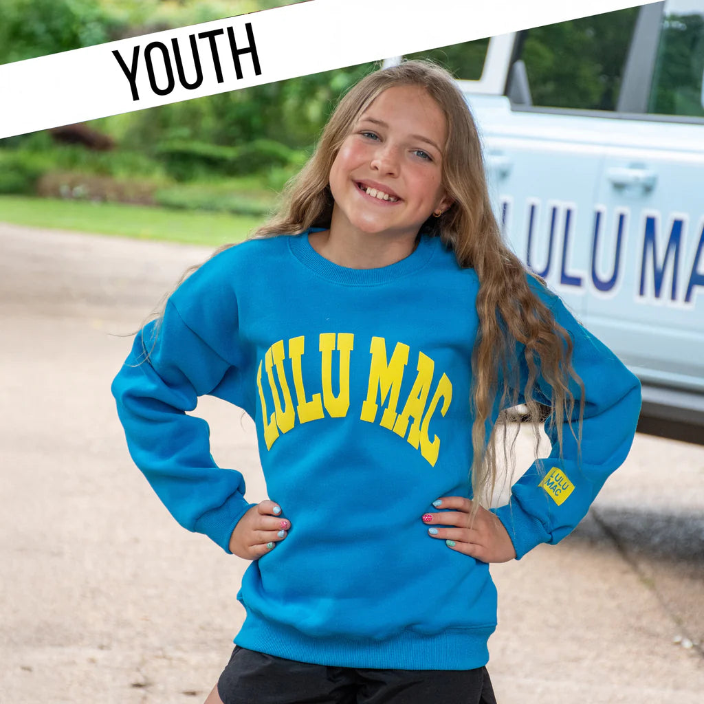 Cyan/Yellow Sweatshirt - YOUTH