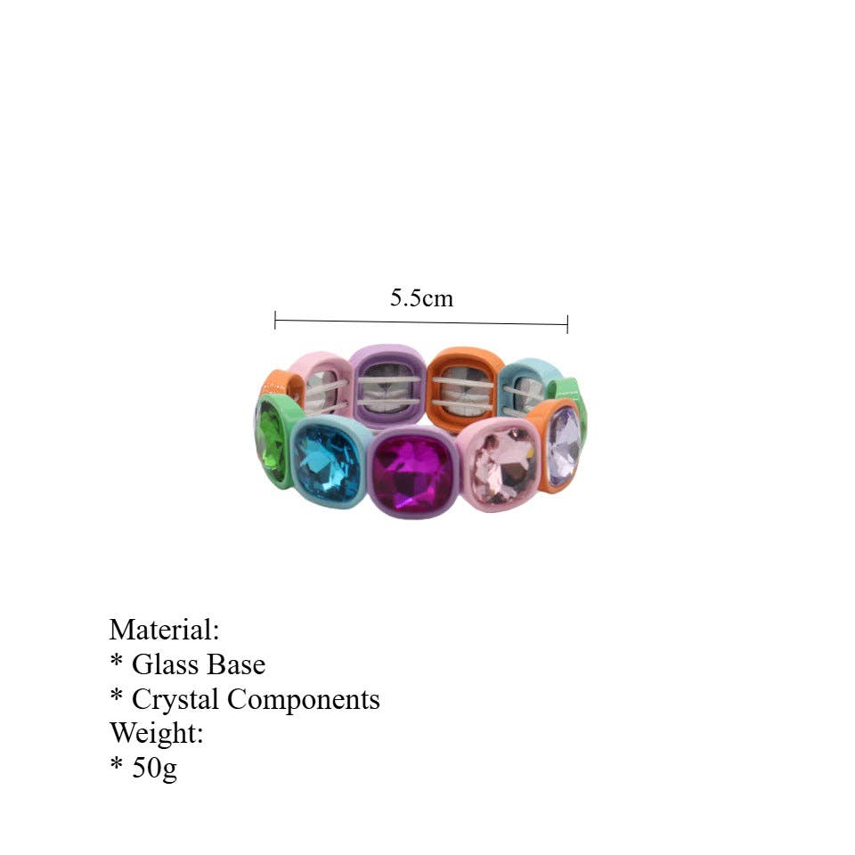 Glass Cuff Crystal