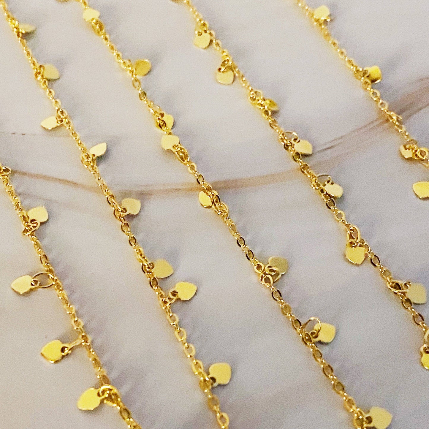 Mini Hearts Long Necklace