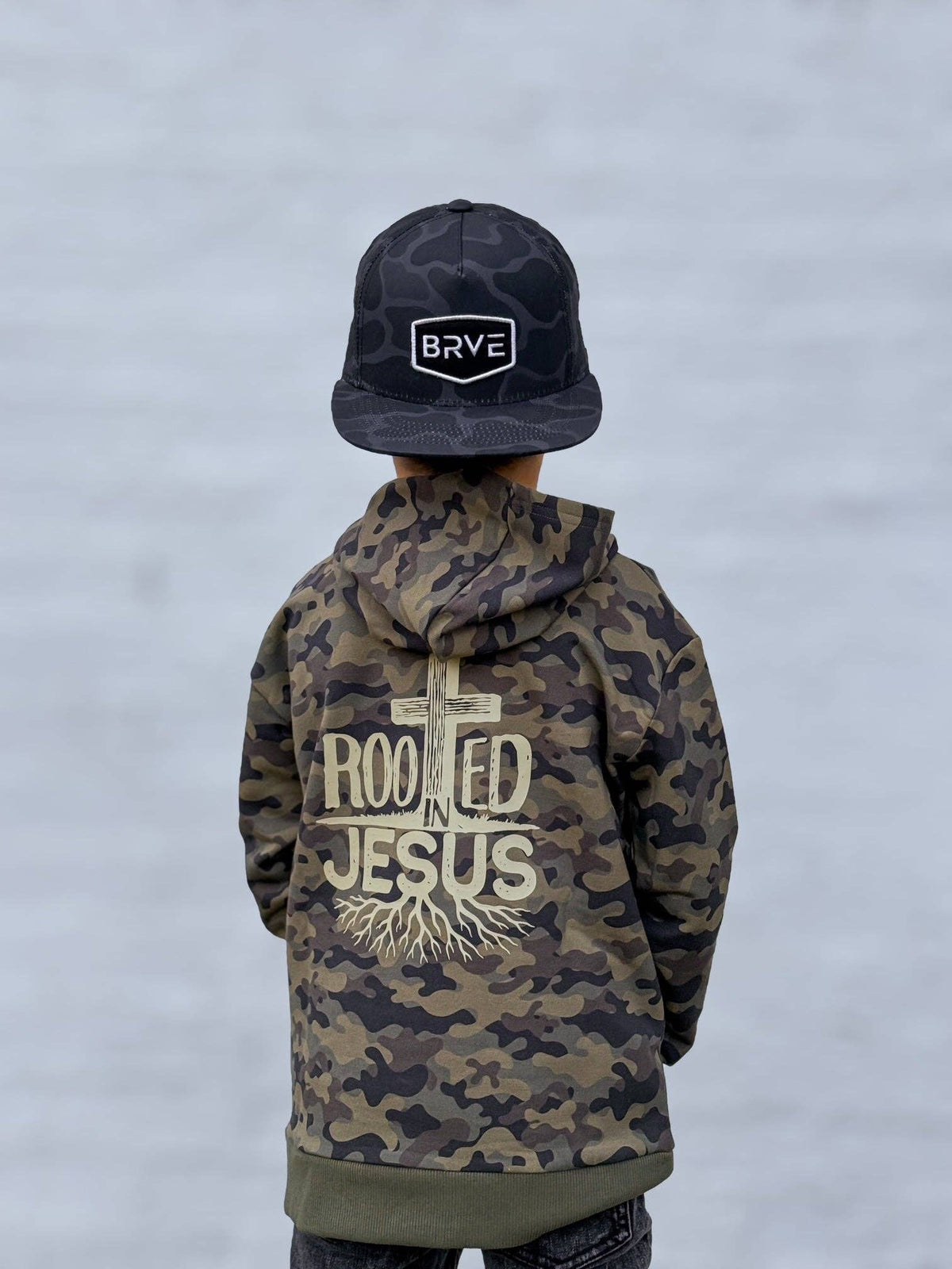 Rooted In Jesus Kids Hoodie