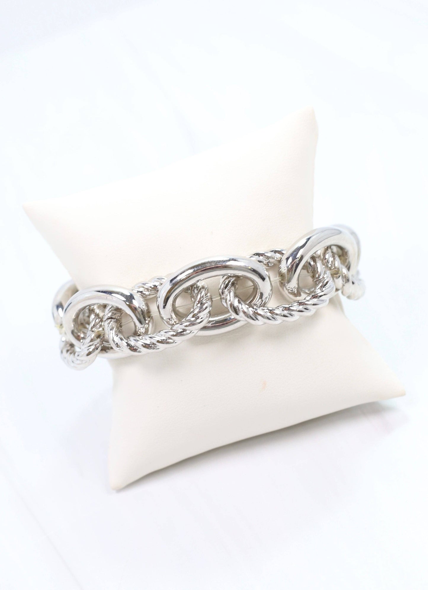 Cates Link Stretch Bracelet SILVER