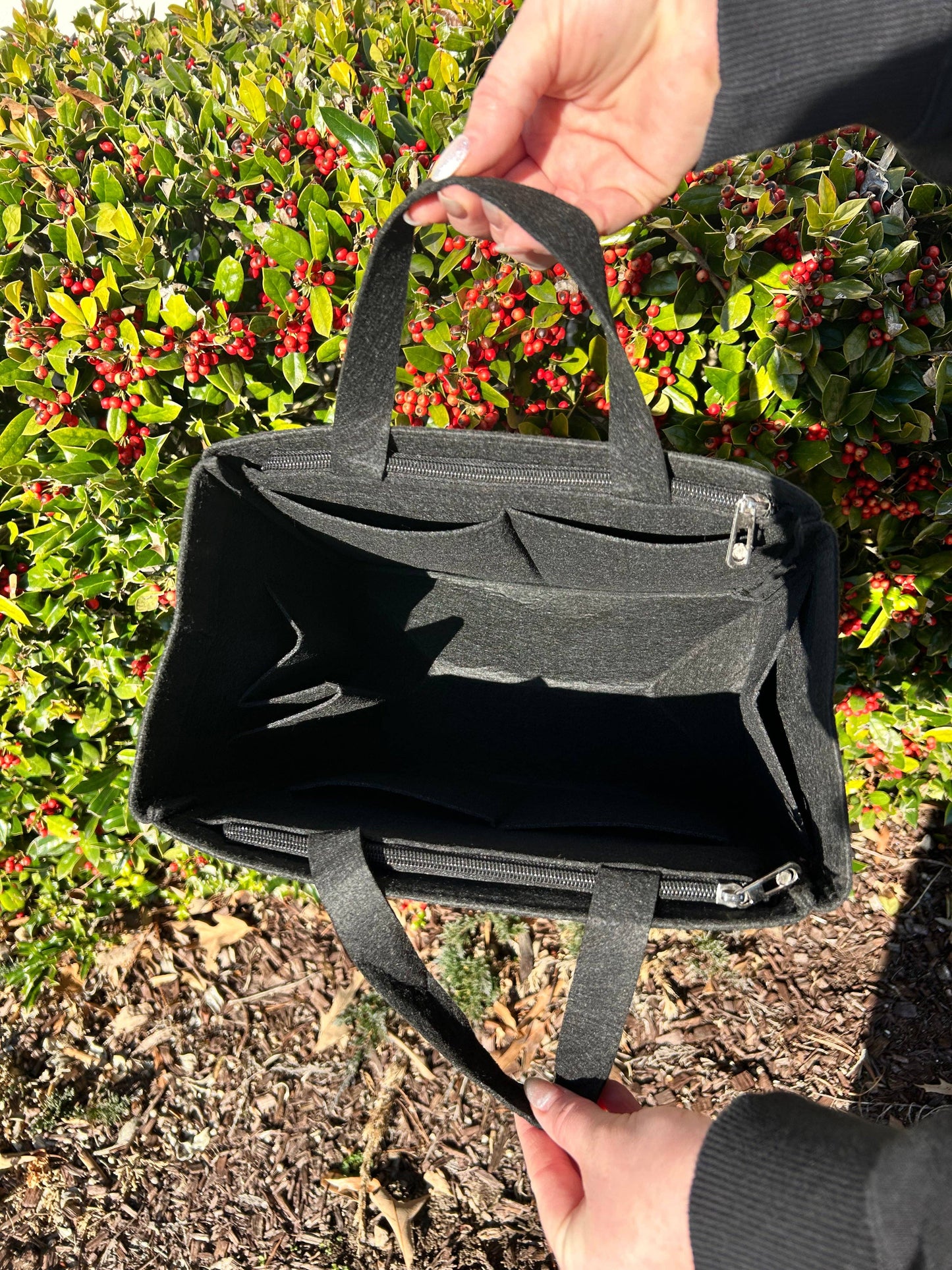 Black Felt Bag Organizer