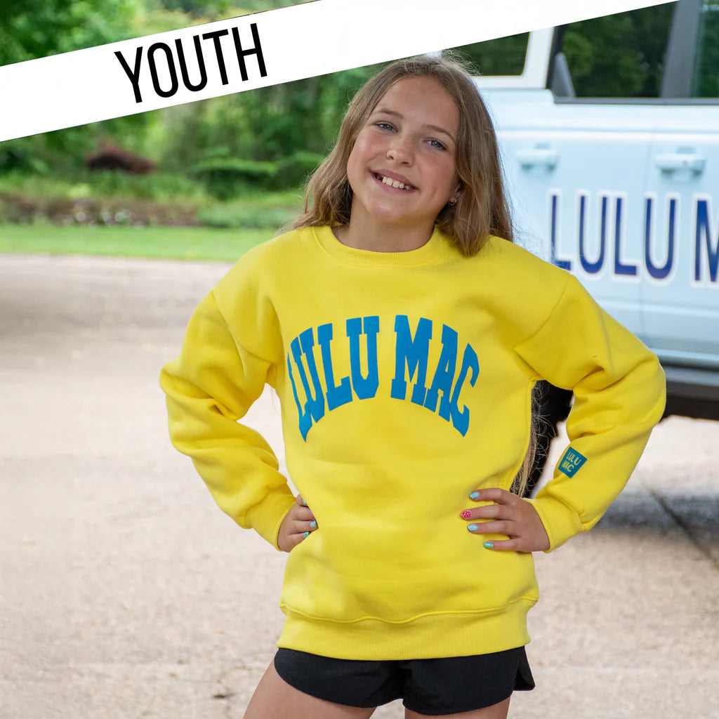 Yellow/Cyan Sweatshirt - YOUTH