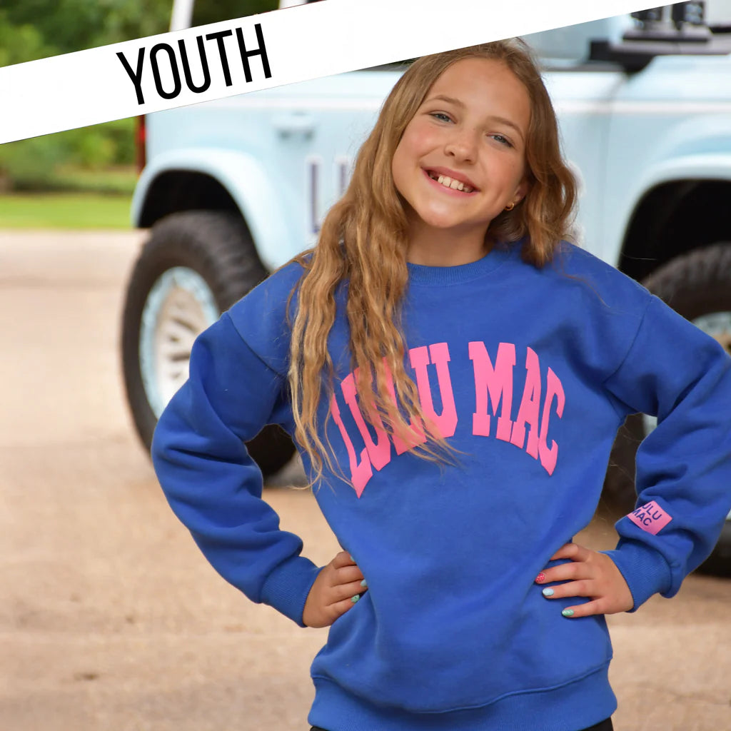 Royal/Pink Sweatshirt - YOUTH