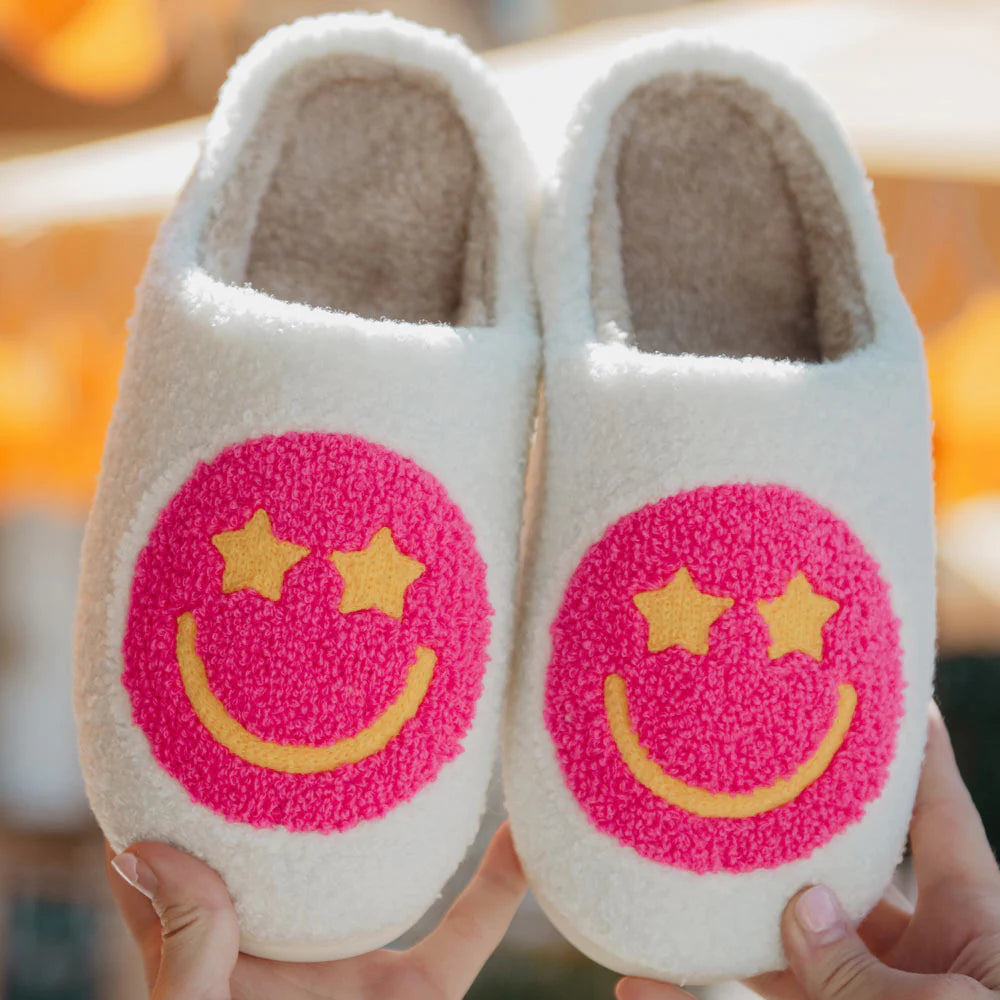Happy In Neon Slippers