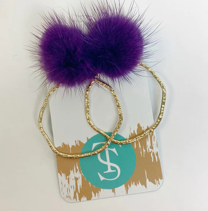 Gameday Puff Earrings
