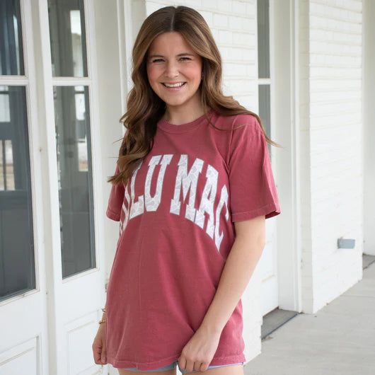 Crimson/Camo Tee