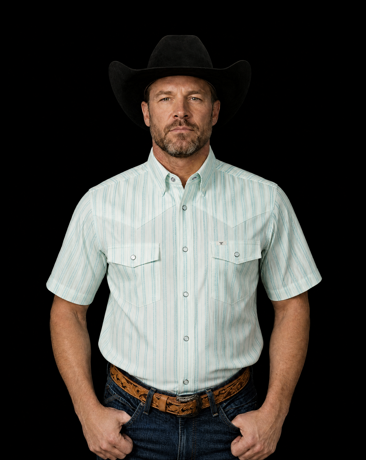 The Jack Short Sleeve Snap - Green