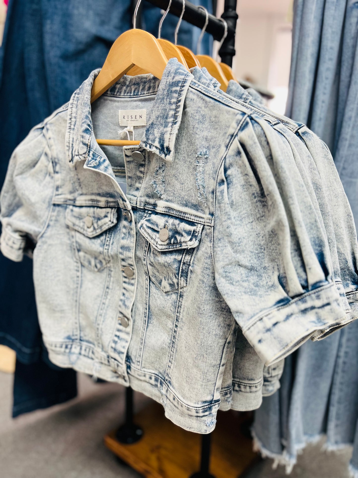 Caryn Denim Cropped Jacket