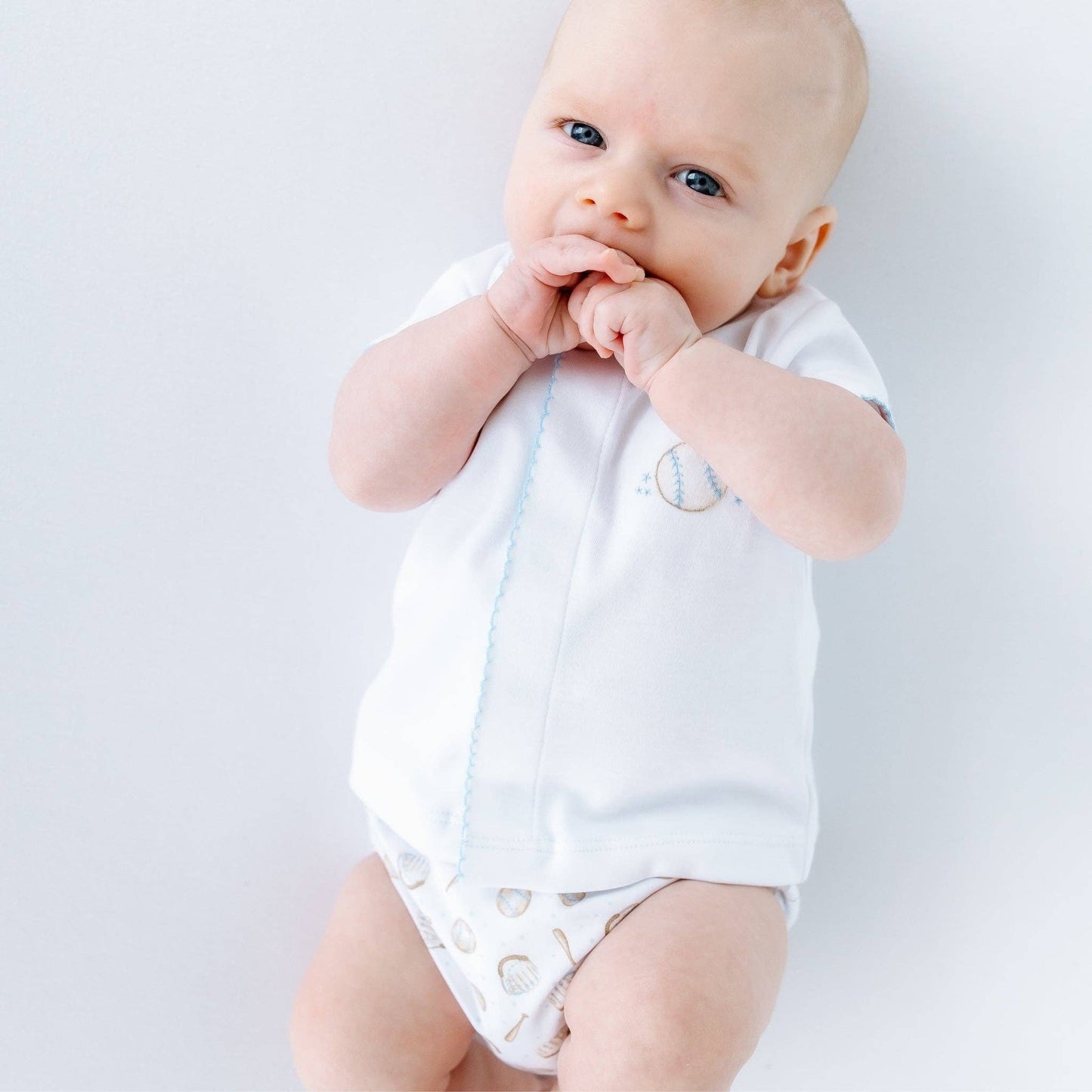 Precious Lil' Sluggers Diaper Cover Set - Light Blue