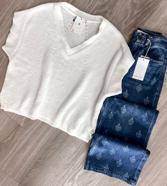 Lacey Knit Top