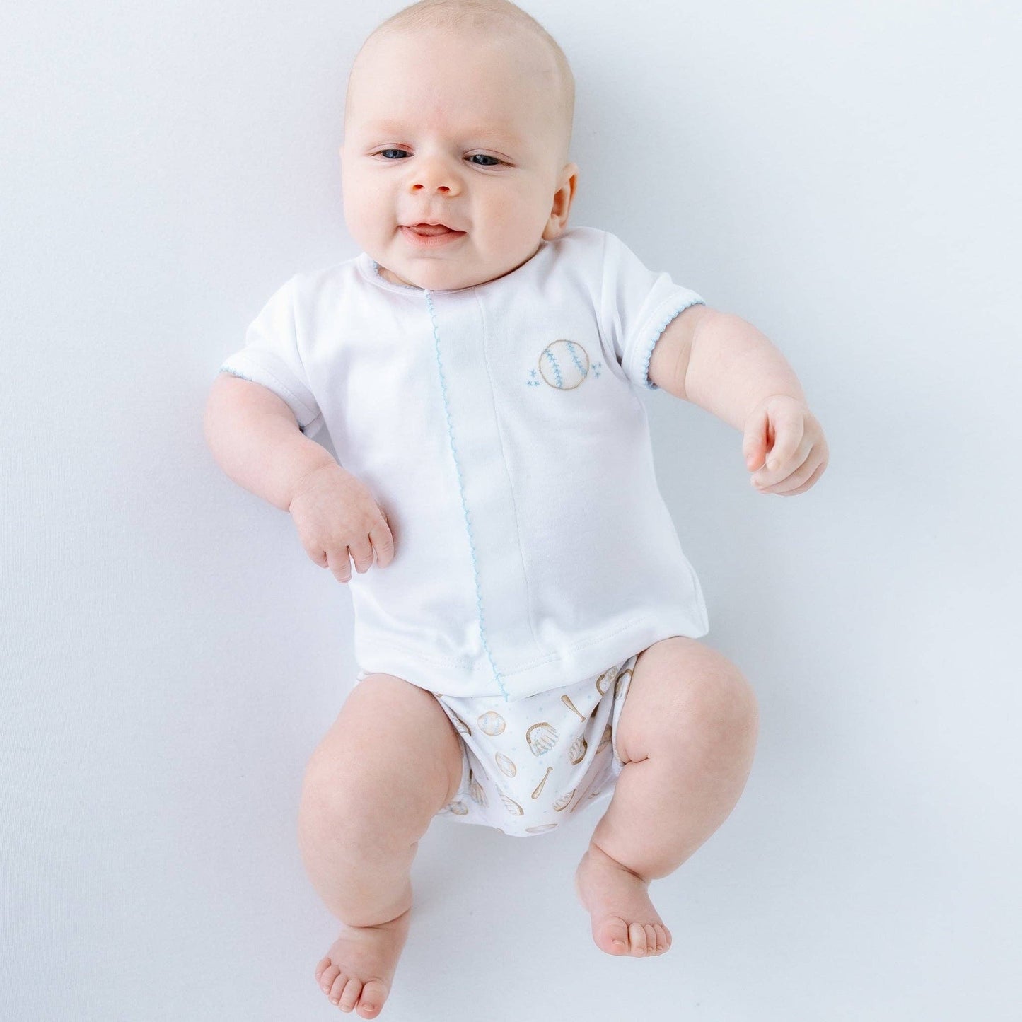 Precious Lil' Sluggers Diaper Cover Set - Light Blue