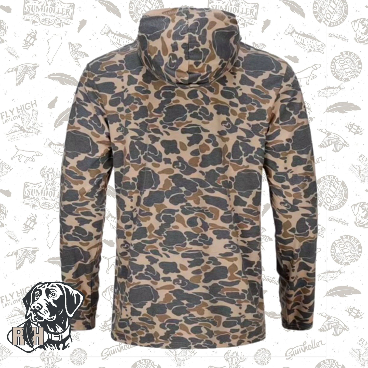 Ridge&Holler lightweight hoodie- Desert Camo