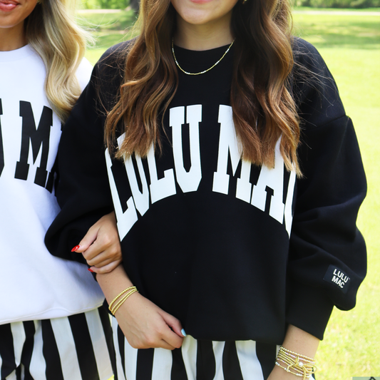 Lulu Mac Black/White Sweatshirt