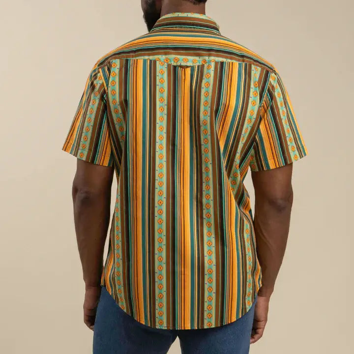 Serape Pearl Snap Short Sleeve - Harvest