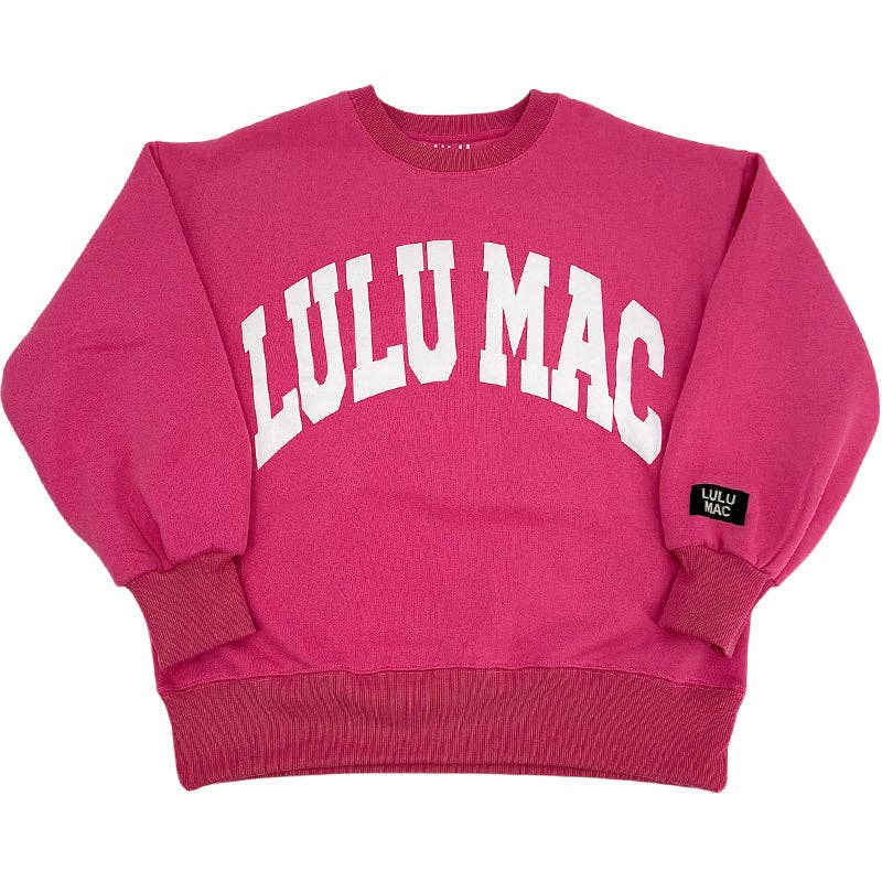Lulu Mac Hot Pink/White Sweatshirt