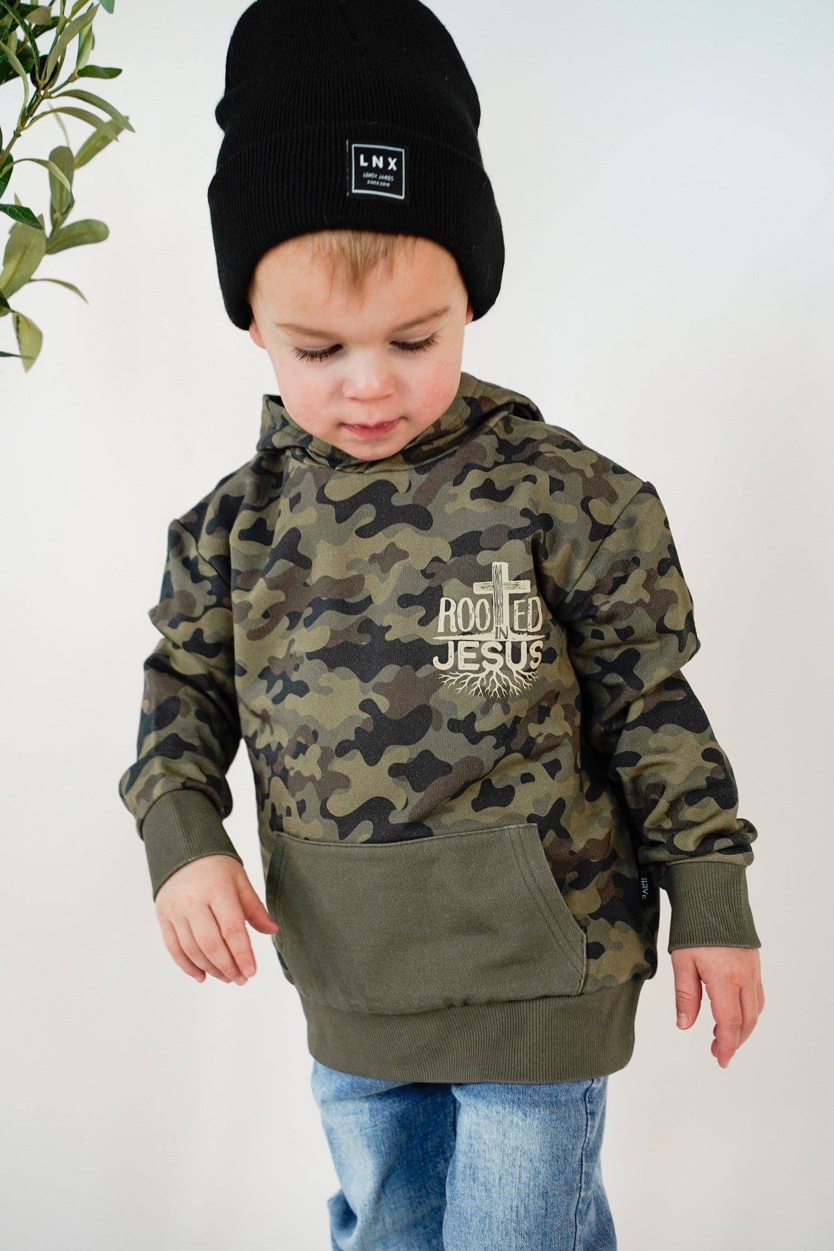 Rooted In Jesus Kids Hoodie