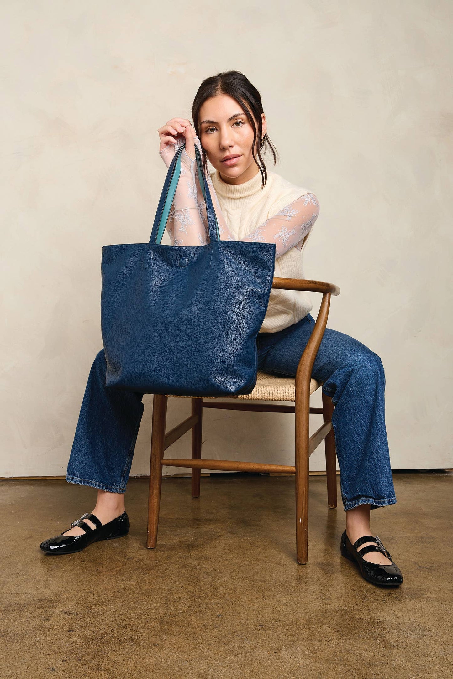 Wren Two-Tone Reversible Tote