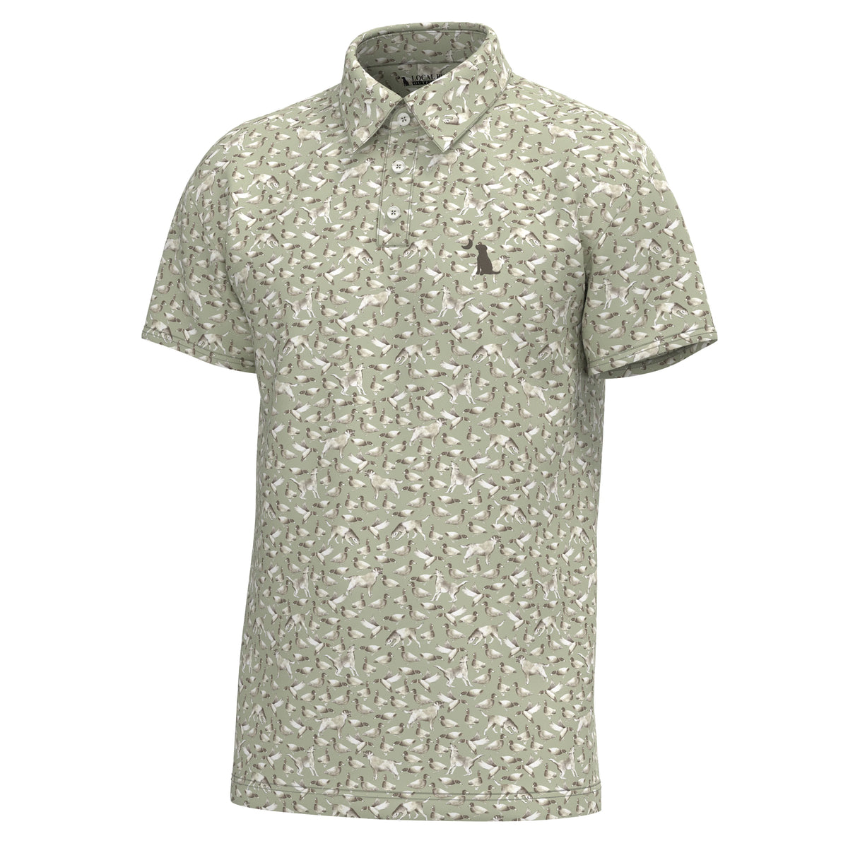 Dirty Myrtle Polo - Green Duck Dog