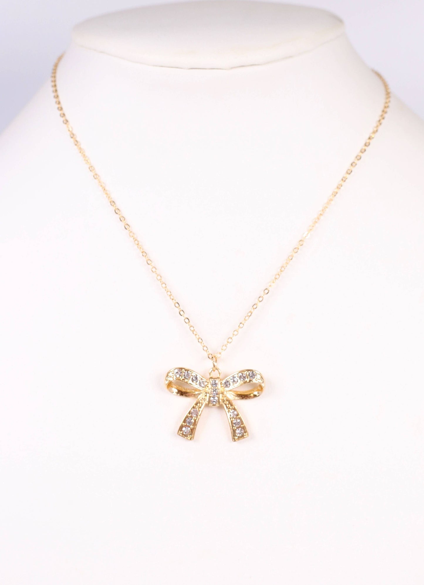 CZ Bow Necklace