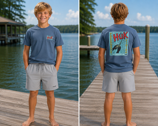 Youth Pursuit Volley Shorts - sharkskin