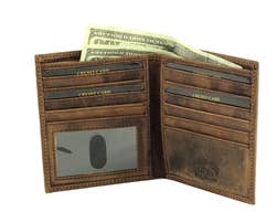Leather Hipster Bi-fold Wallet