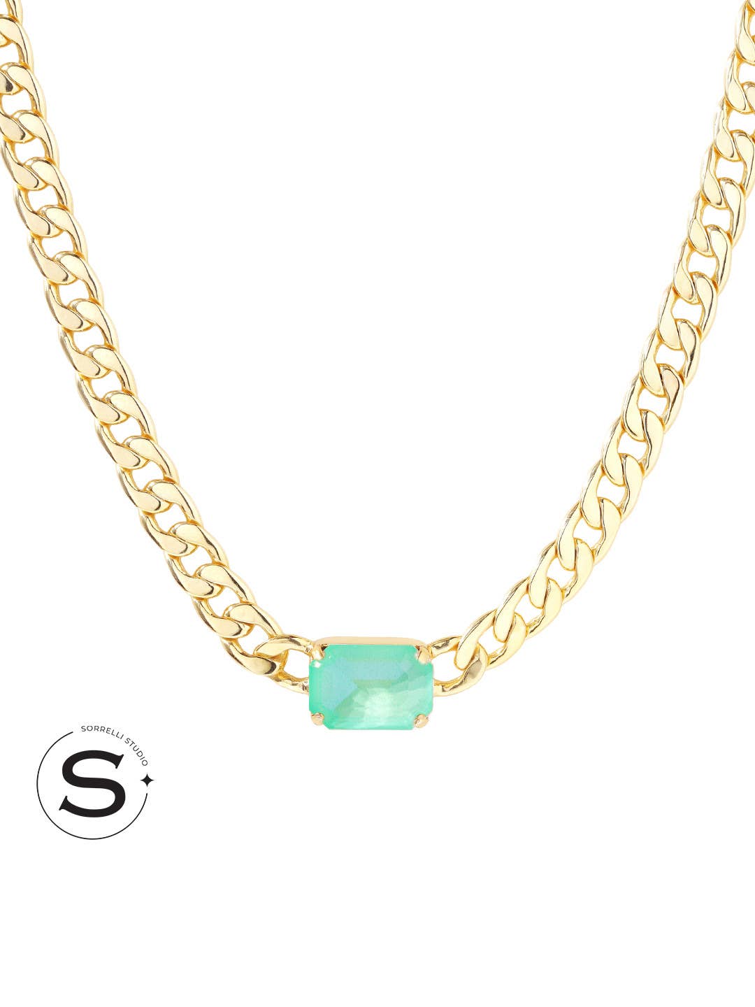 Studio Emerald-Cut Pendant Necklace