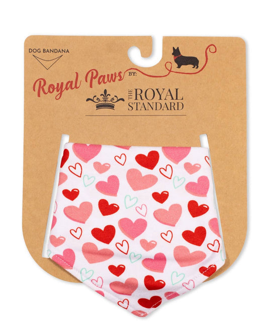 All You Need is Love Dog Bandana   White/Pink/Red