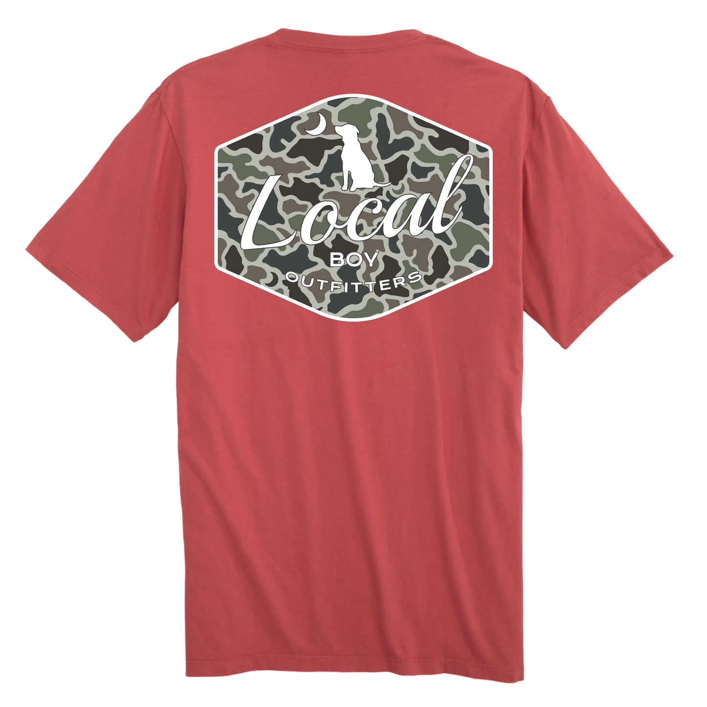 Dog & Moon Camo Badge Tee - YOUTH