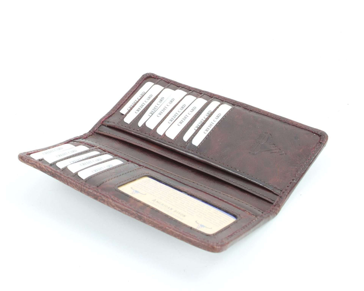 Tooled leather Western rodeo wallet