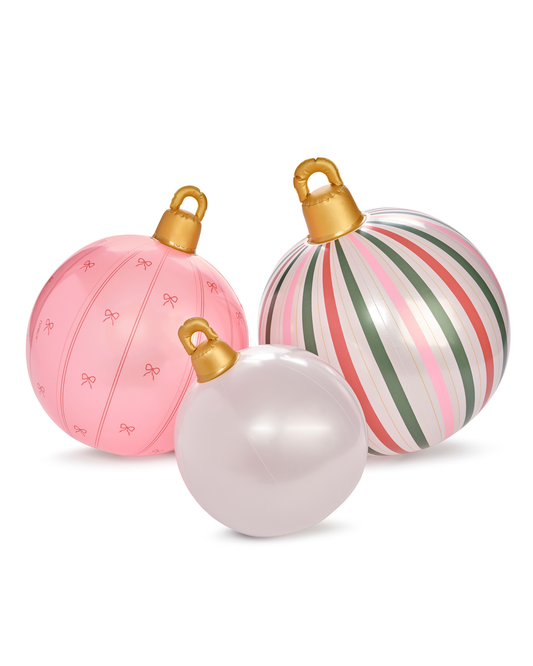 Pink Light Up Inflatable Ornaments