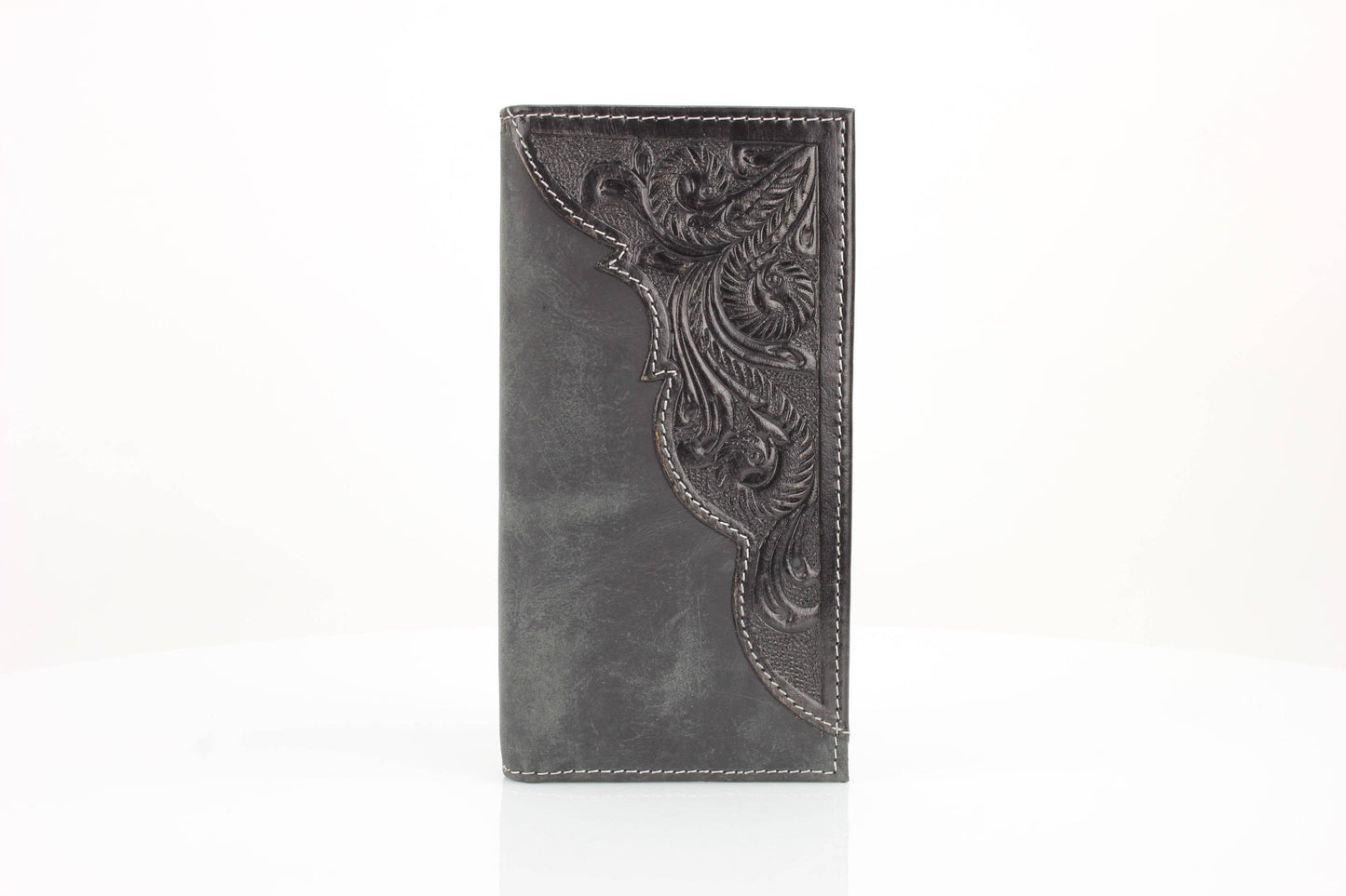 Tooled Leather Accent Rodeo Wallet