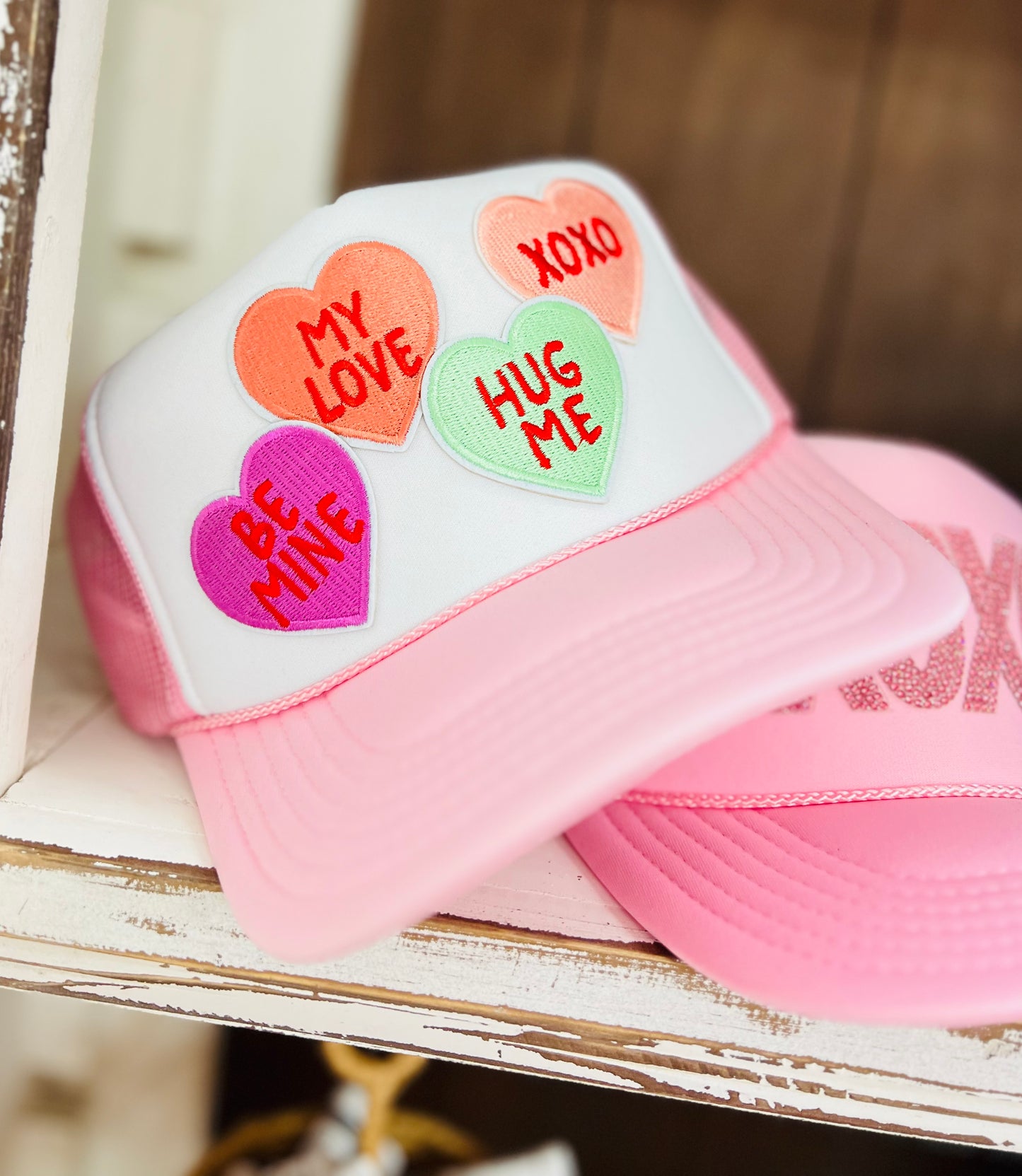 Sweet Conversation Hearts Trucker Cap