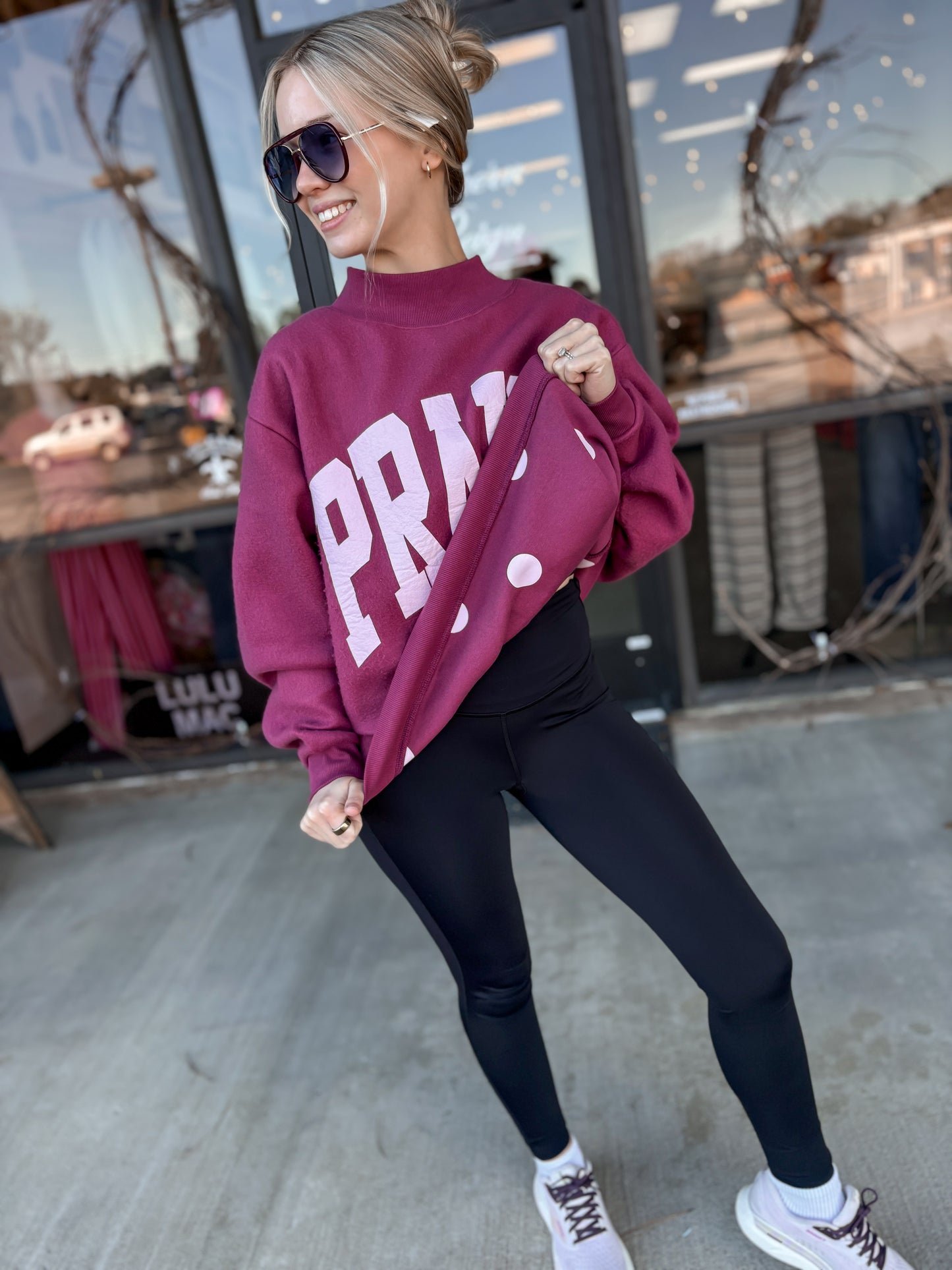 Praise God Reversible Mock Neck