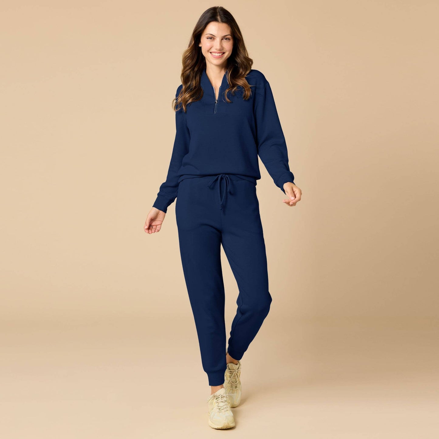 Athleisure DreamTech 1/4 Zip Jogger Set for Women