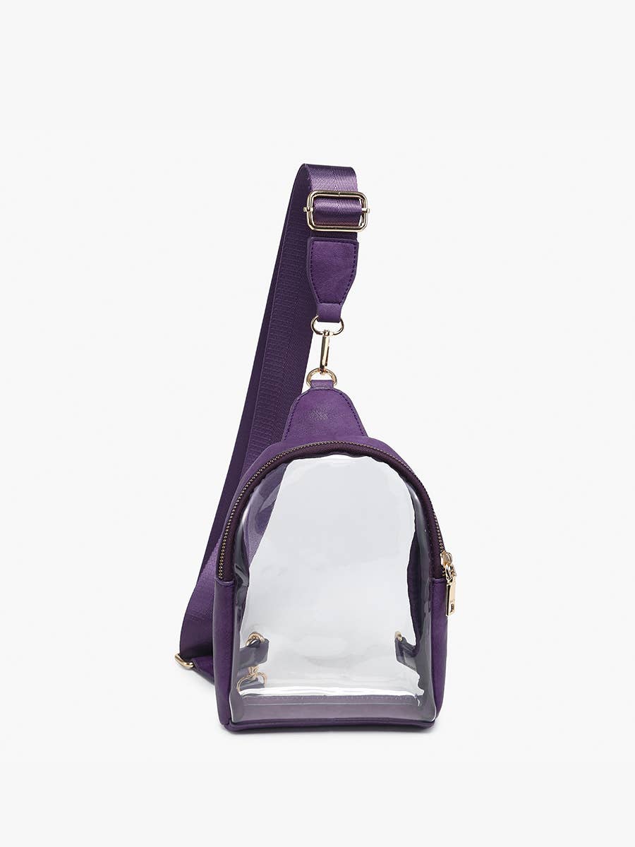 Ellen Clear Sling Bag w/ Removable Guitar Strap