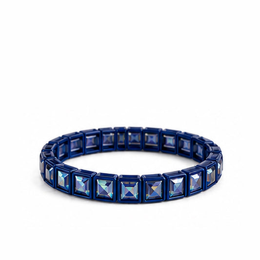 Navy Rhinestone Bracelet