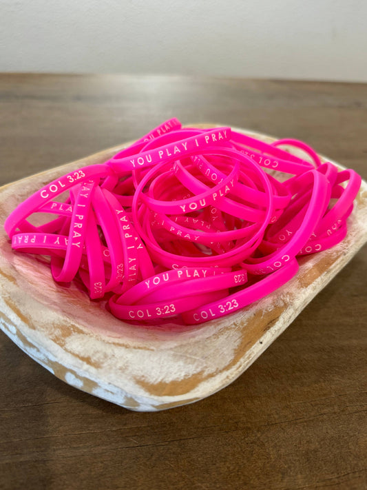 Pink Out Team Spirit Bracelets 