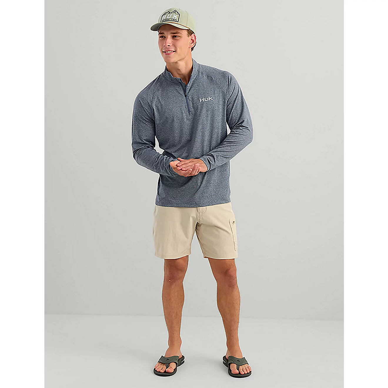 Airweight Quarter Zip - Stormy Blue