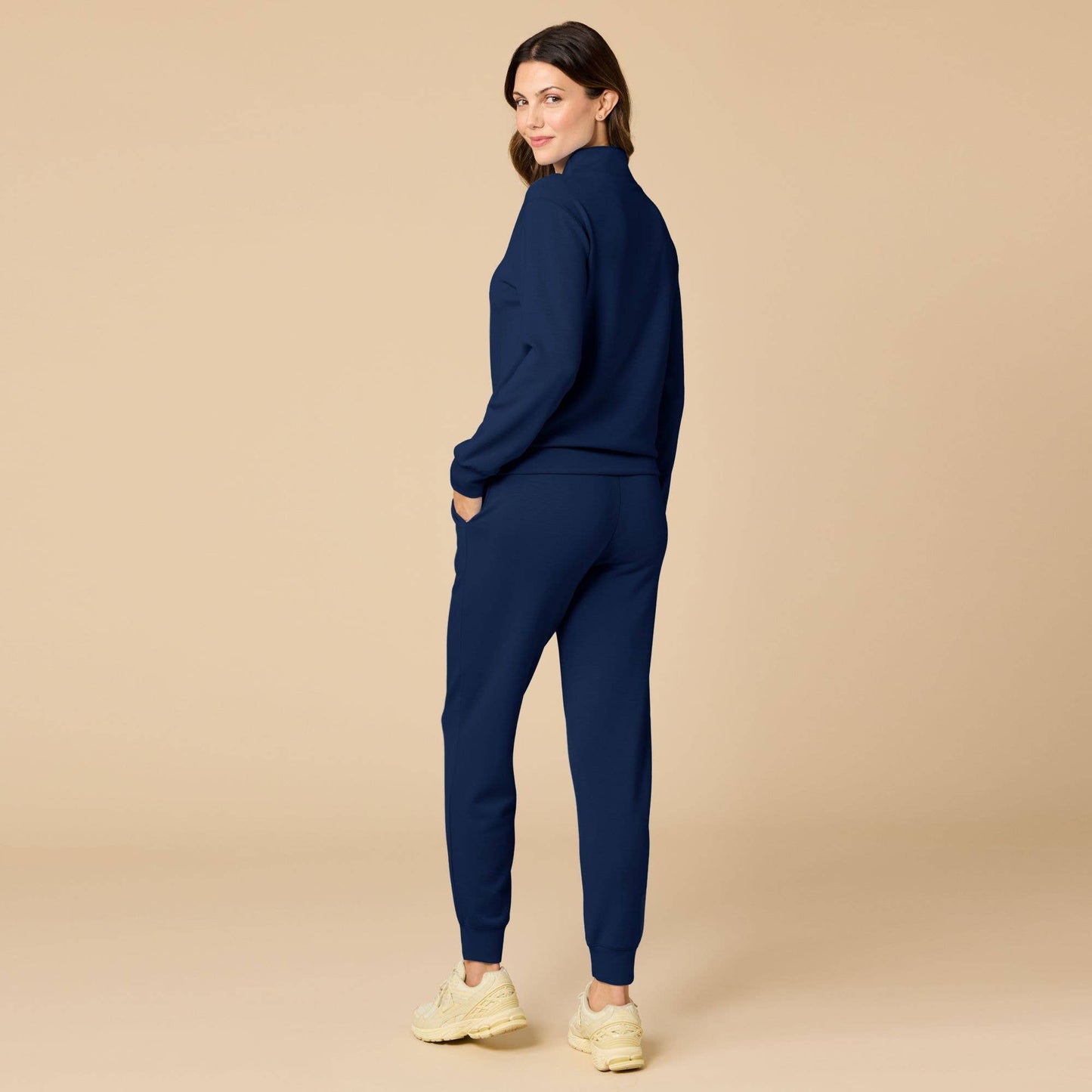 Athleisure DreamTech 1/4 Zip Jogger Set for Women