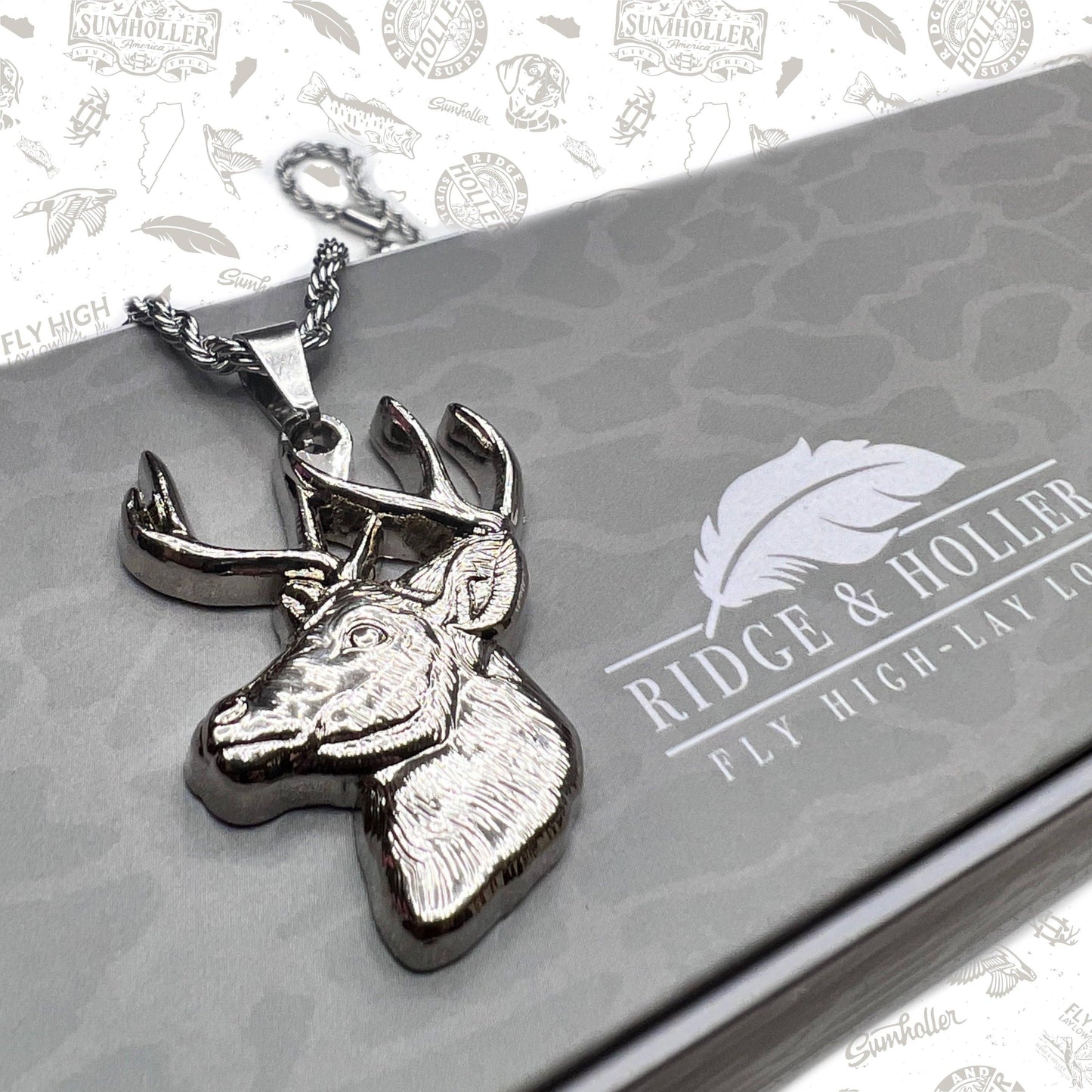 Big Rack- Stainless Steel Necklace and Pendant