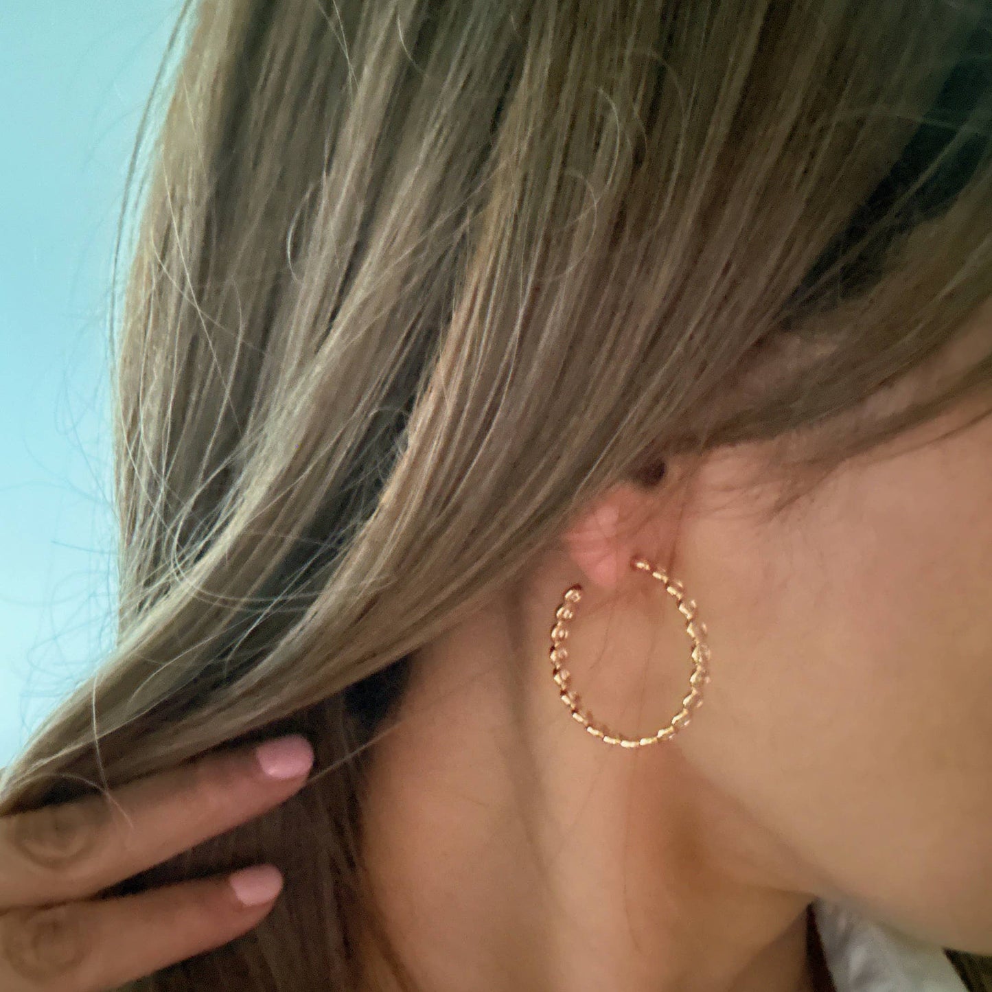 Crystal Hoop Earrings