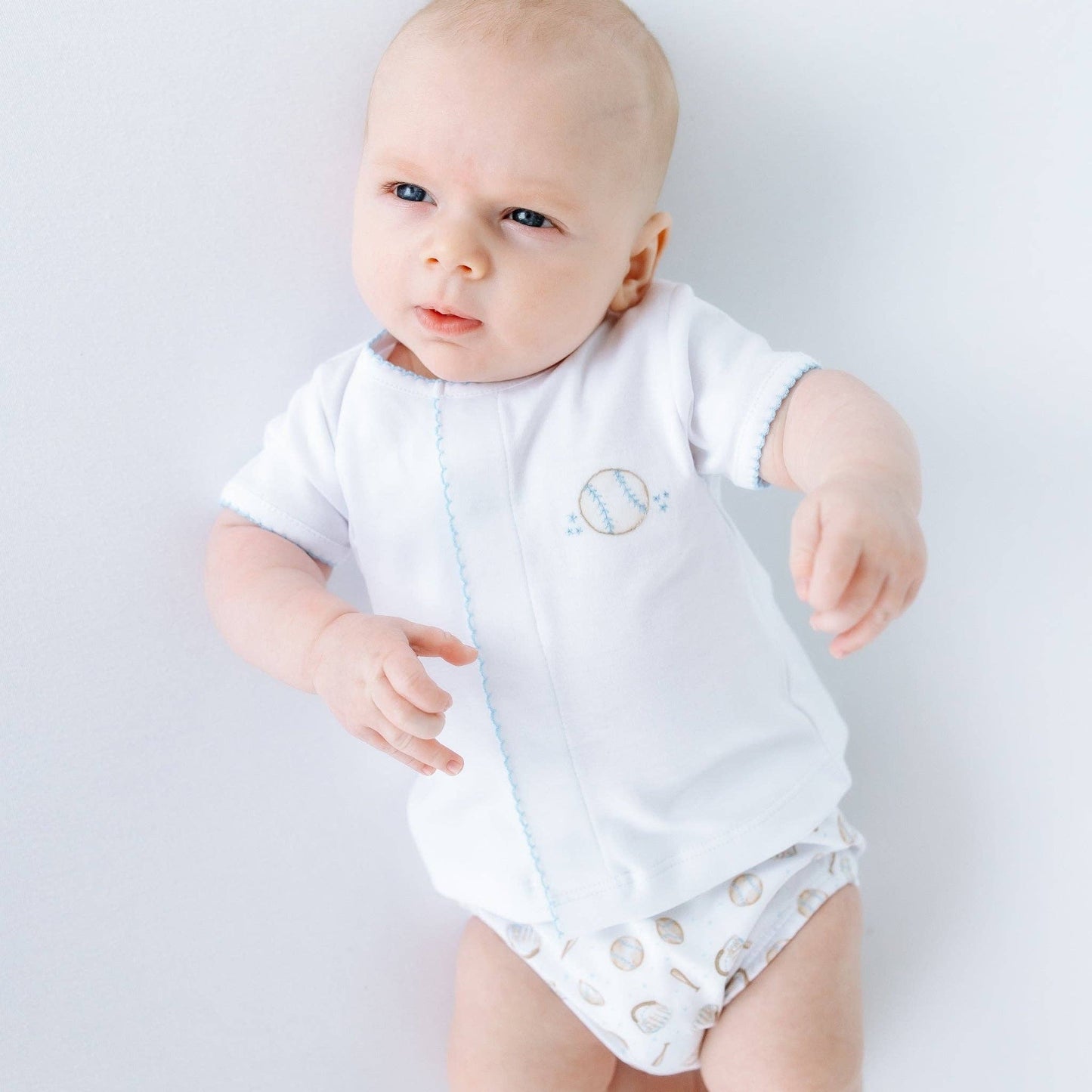 Precious Lil' Sluggers Diaper Cover Set - Light Blue