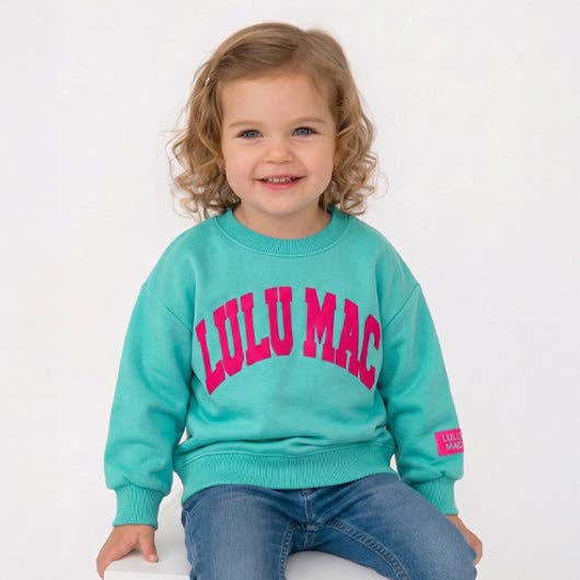 Mint/Hot Pink Sweatshirt - TODDLER