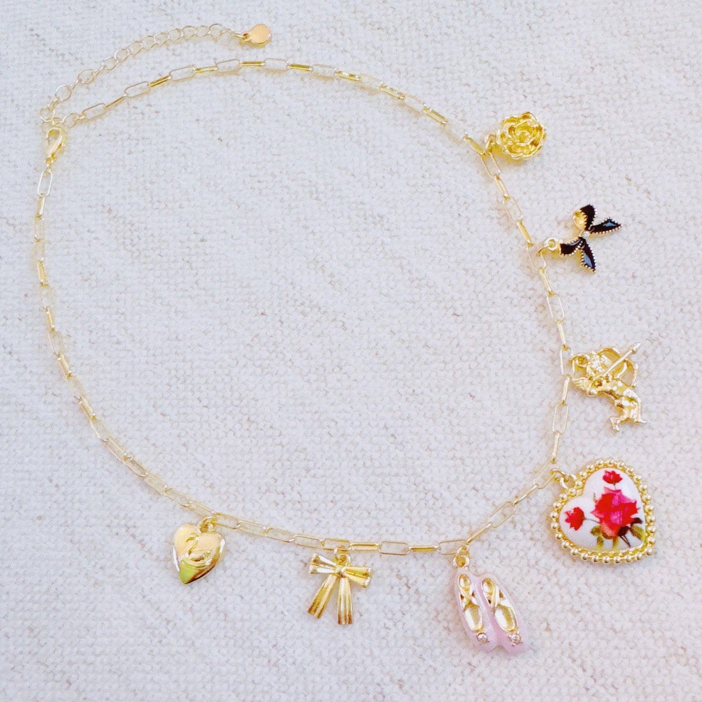 Ballet Garden Charm Necklace