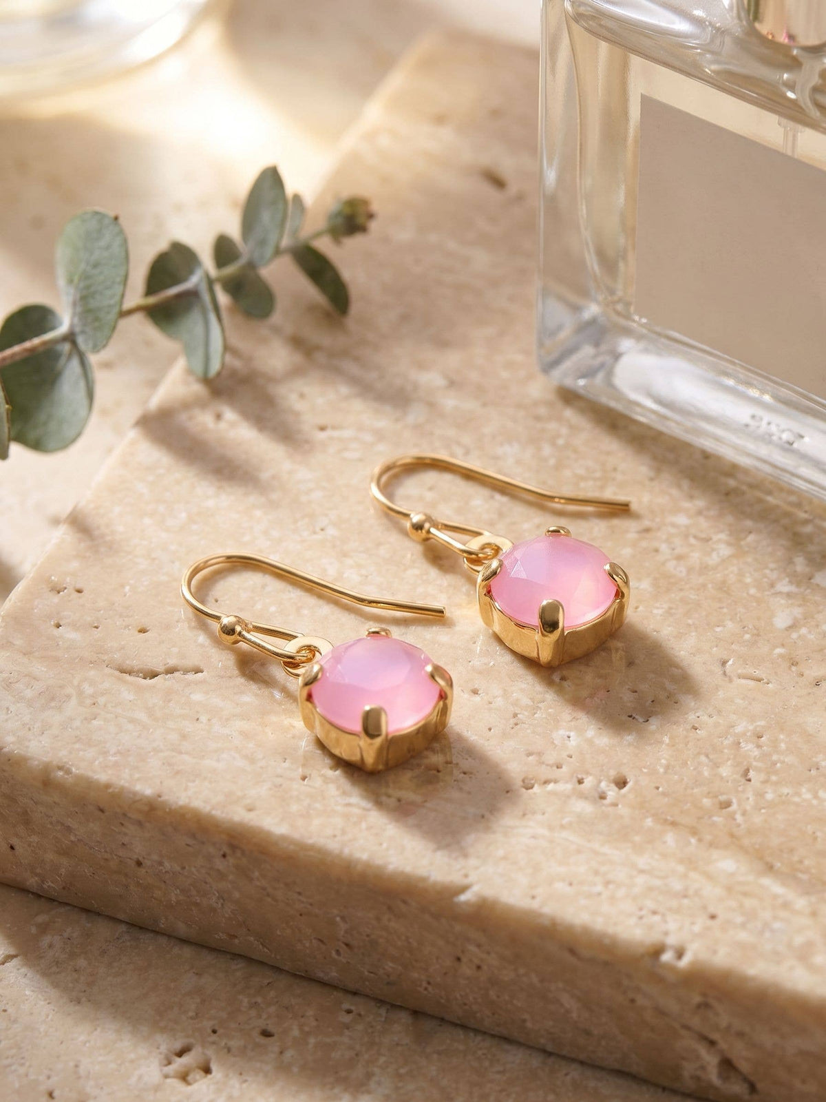 Studio Round Crystal Dangle Earrings