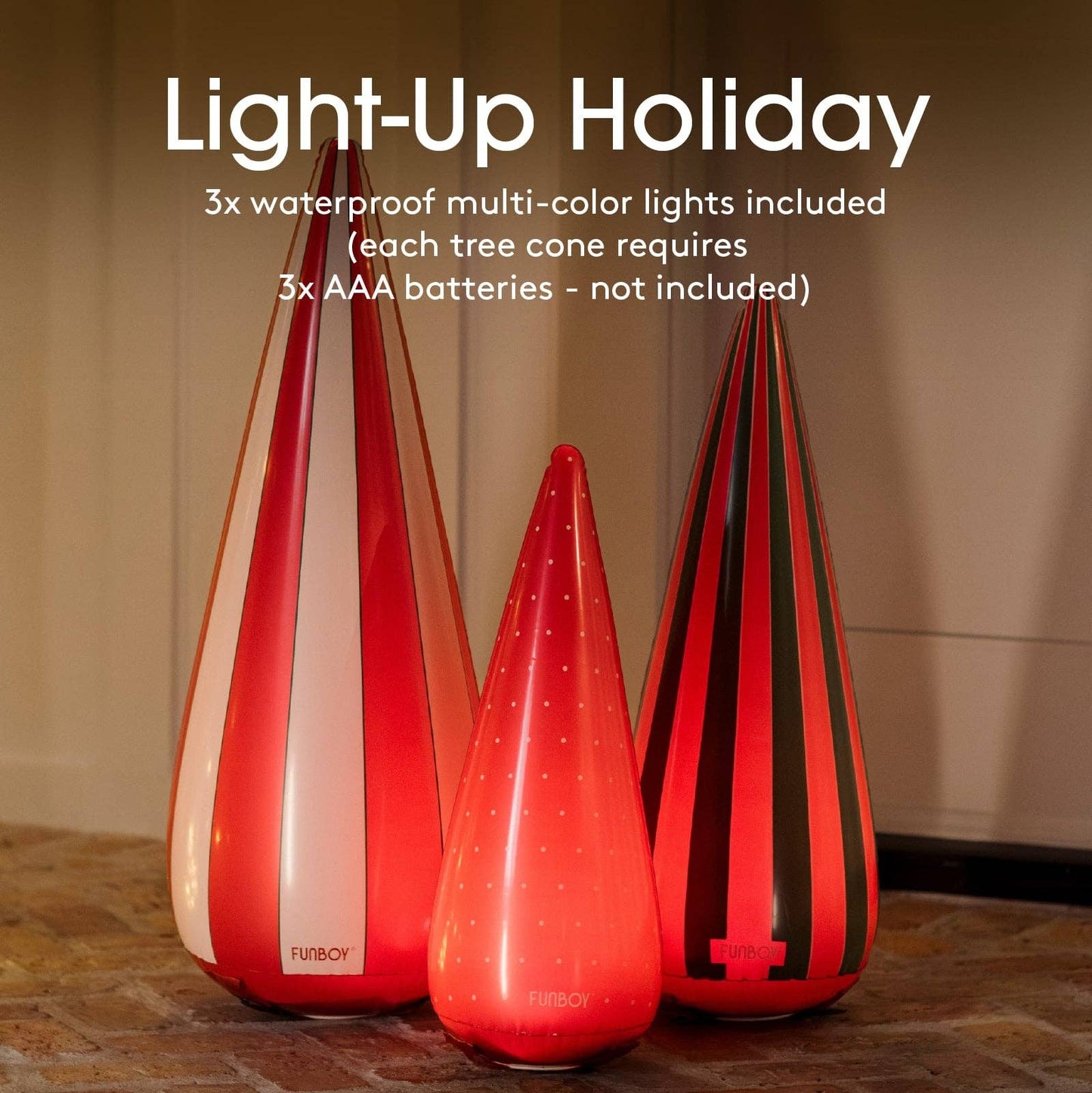 Inflatable Holiday Tree Cones