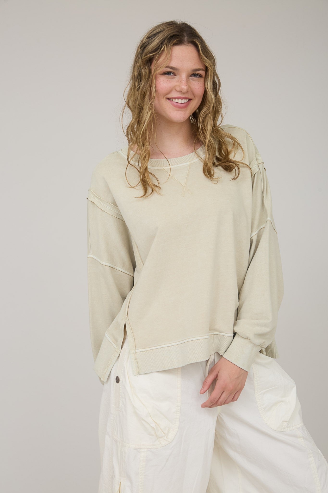 Caroline Washed Crewneck